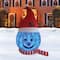 8ft. Inflatable Snowman Head with Shimmer Light